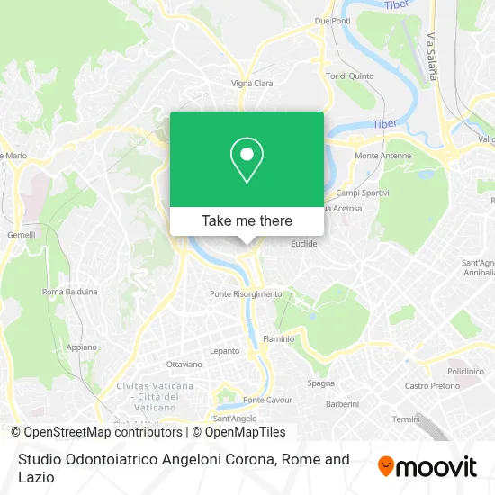 Studio Odontoiatrico Angeloni Corona map