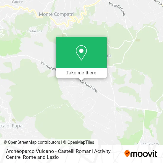 Archeoparco Vulcano - Castelli Romani Activity Centre map
