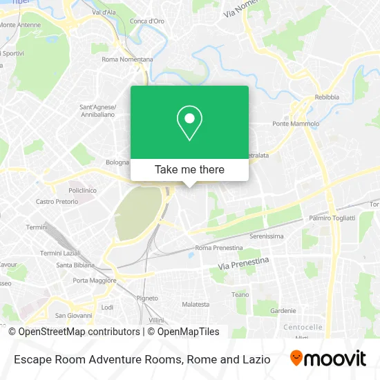 Escape Room Adventure Rooms map