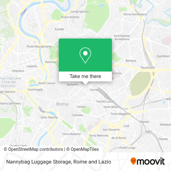 Nannybag Luggage Storage map