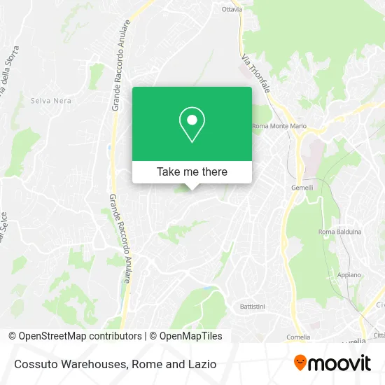 Cossuto Warehouses map