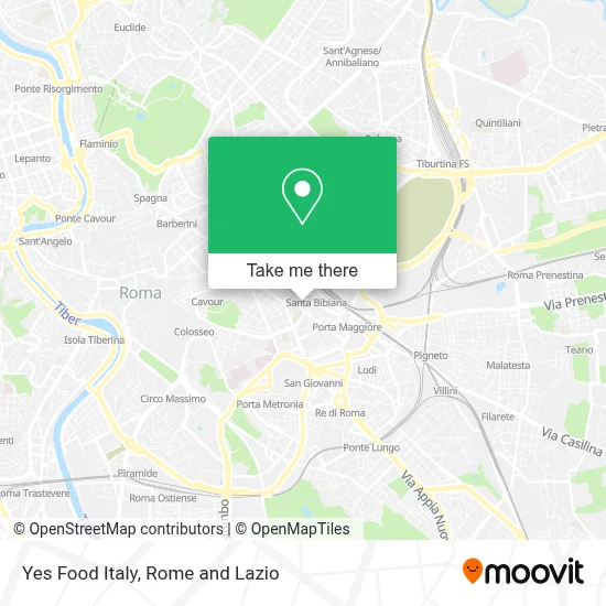 Yes Food Italy map