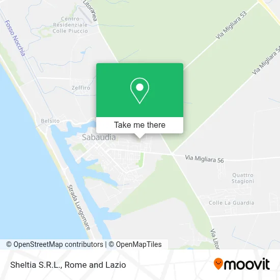 Sheltia S.R.L. map