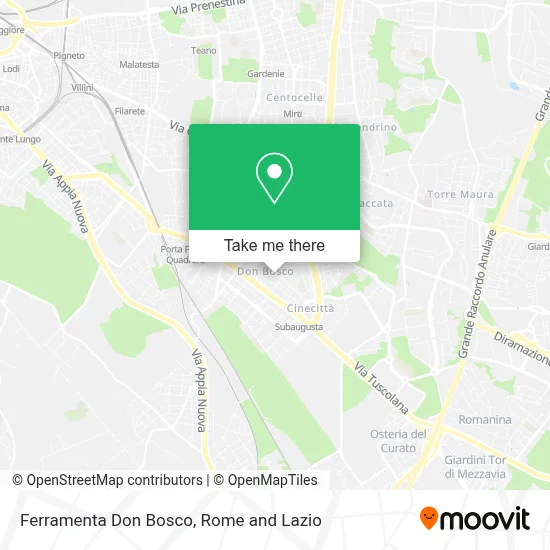 Ferramenta Don Bosco map