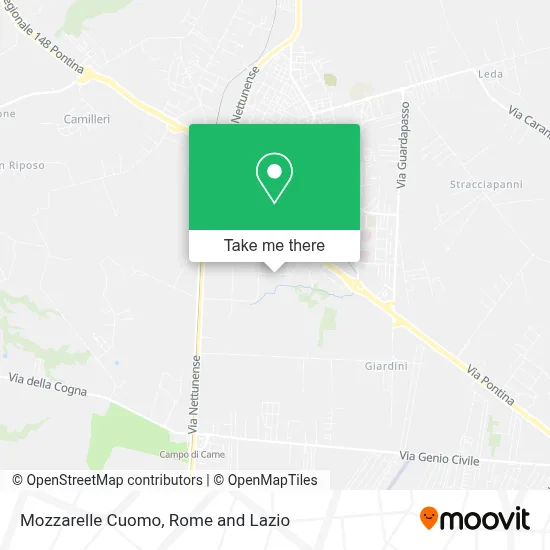 Mozzarelle Cuomo map
