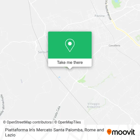 Piattaforma In's Mercato Santa Palomba map