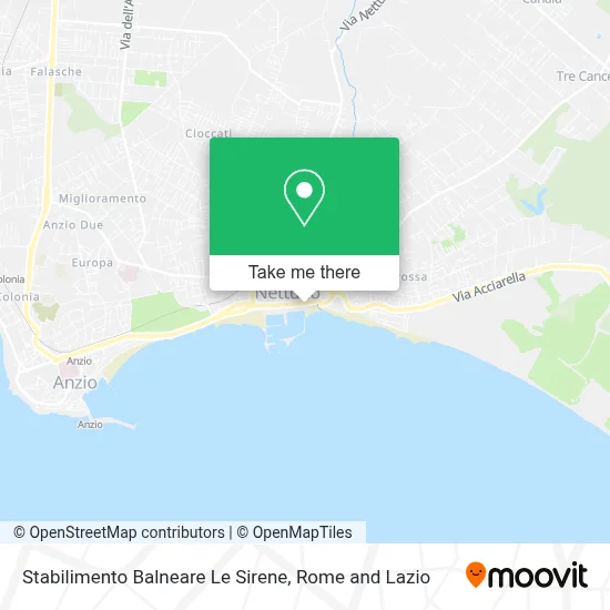 Stabilimento Balneare Le Sirene map