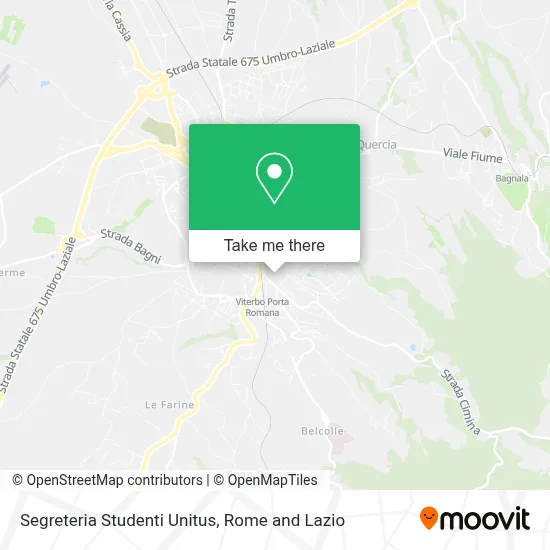 Segreteria Studenti Unitus map