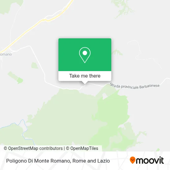 Poligono Di Monte Romano map
