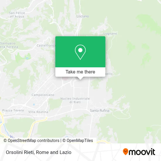 Orsolini Rieti map