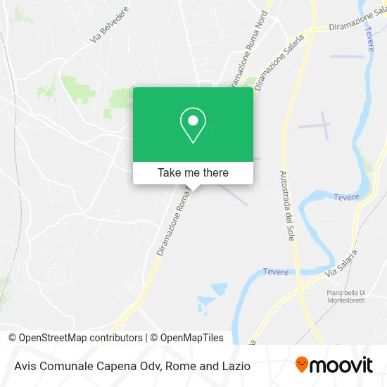 Avis Comunale Capena Odv map