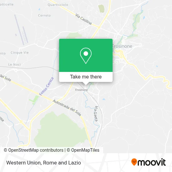 Western Union map
