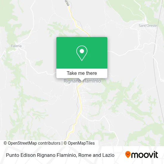 Punto Edison Rignano Flaminio map