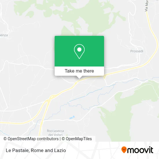 Le Pastaie map