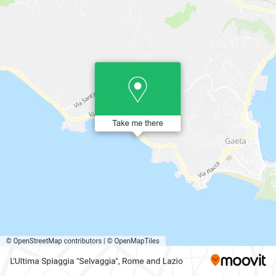 L'Ultima Spiaggia "Selvaggia" map