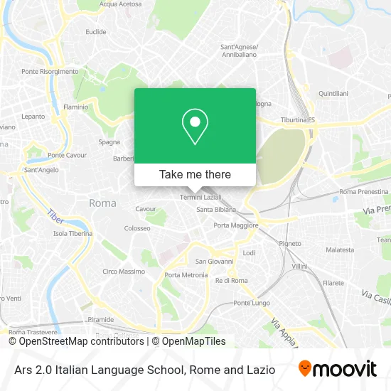 Ars 2.0 Italian Language School map