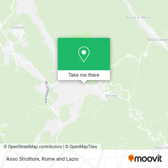 Asso Strutture map