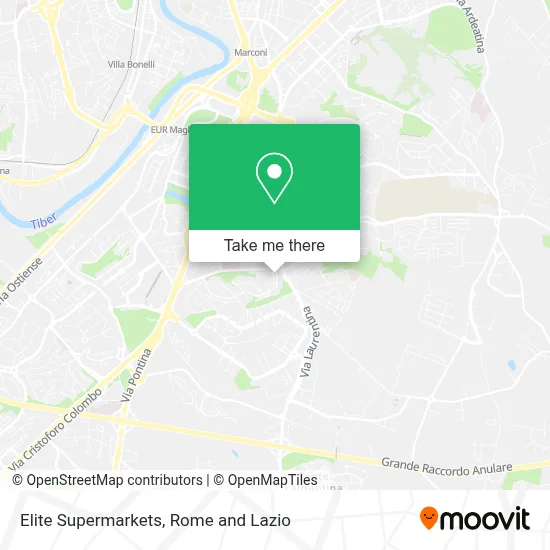 Elite Supermarkets map