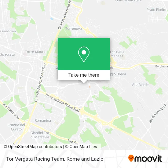 Tor Vergata Racing Team map