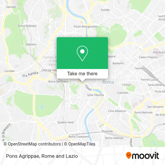 Pons Agrippae map