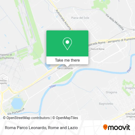 Roma Parco Leonardo map