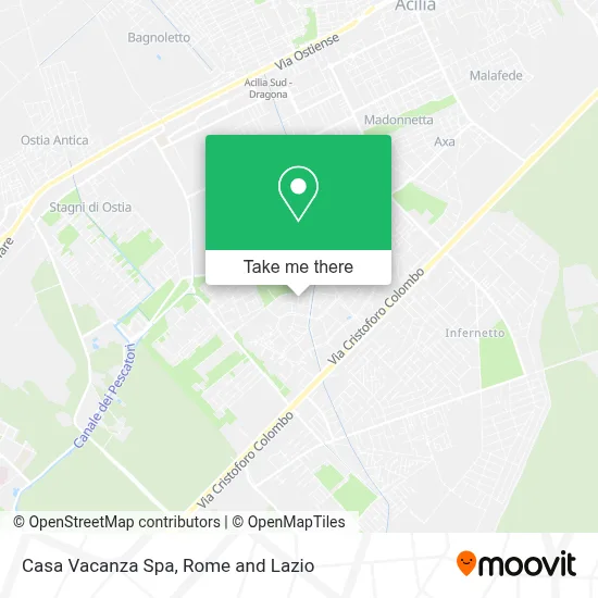 Casa Vacanza Spa map