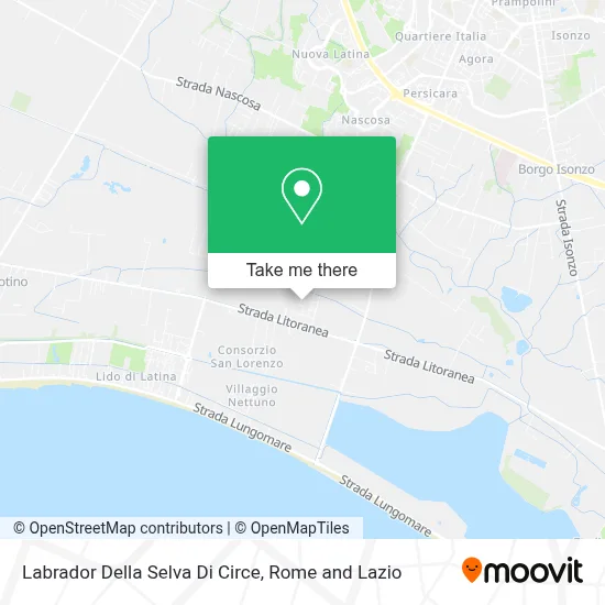 Labrador Della Selva Di Circe map