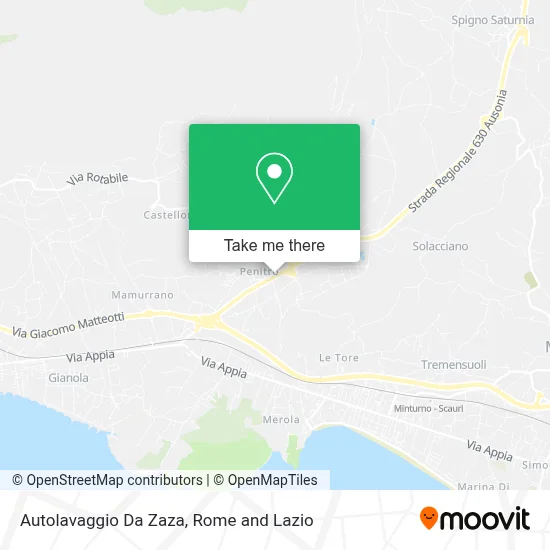Autolavaggio Da Zaza map
