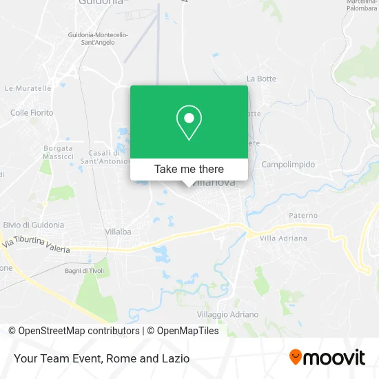 Your Team Event map