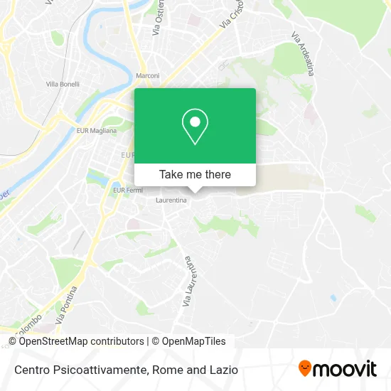 Centro Psicoattivamente map