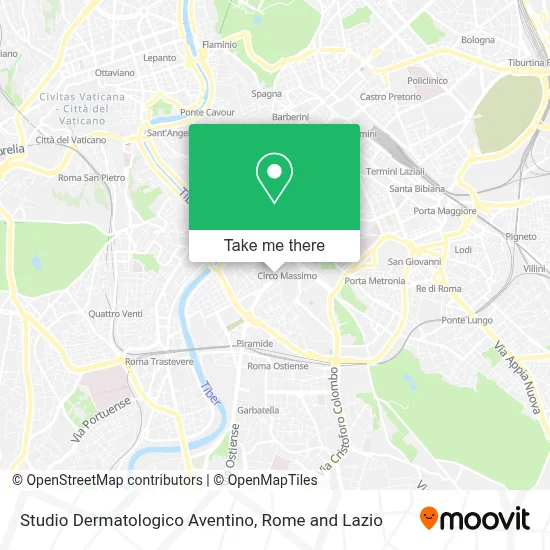 Studio Dermatologico Aventino map