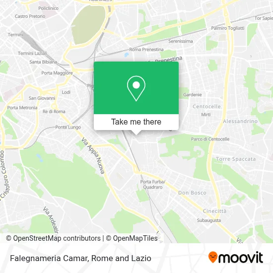 Falegnameria Camar map