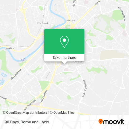 90 Days map