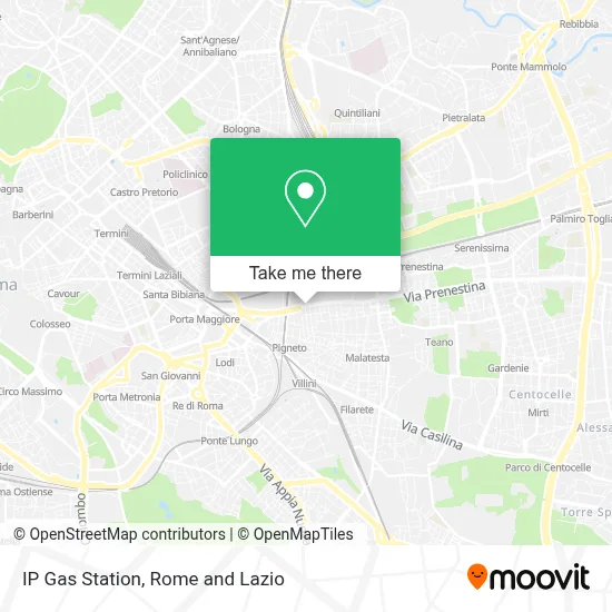 IP Gas Station map