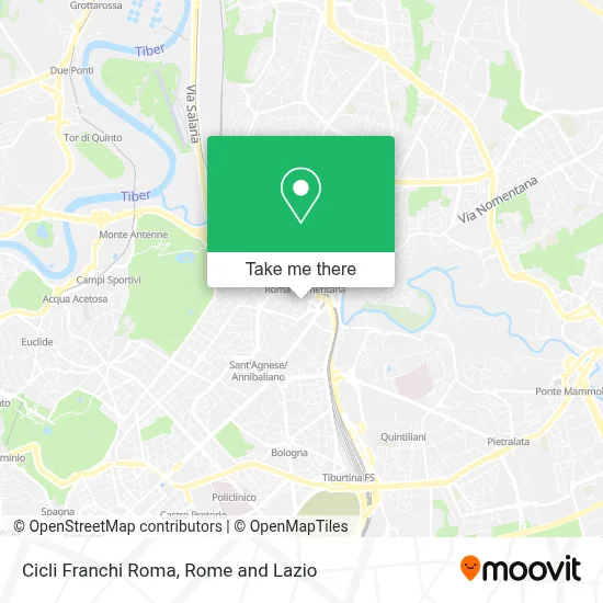 Cicli Franchi Roma map