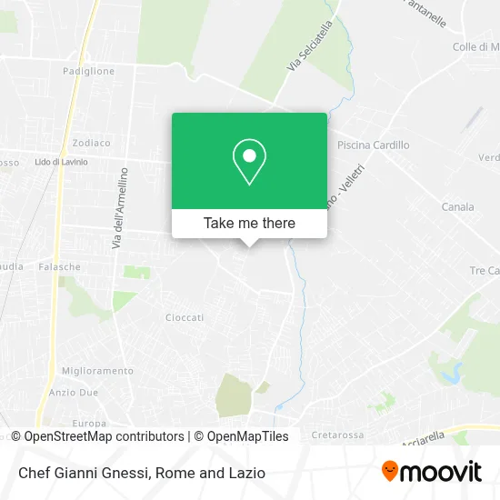 Chef Gianni Gnessi map