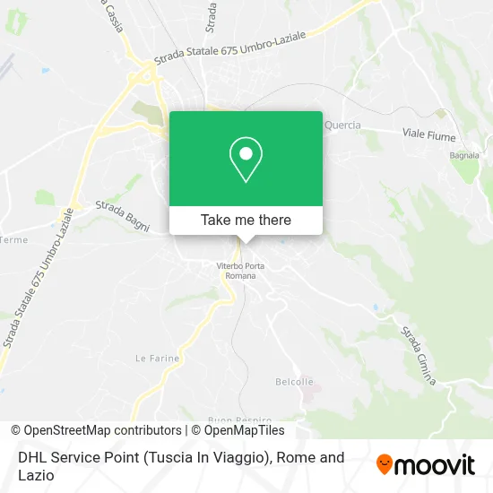 DHL Service Point (Tuscia In Viaggio) map