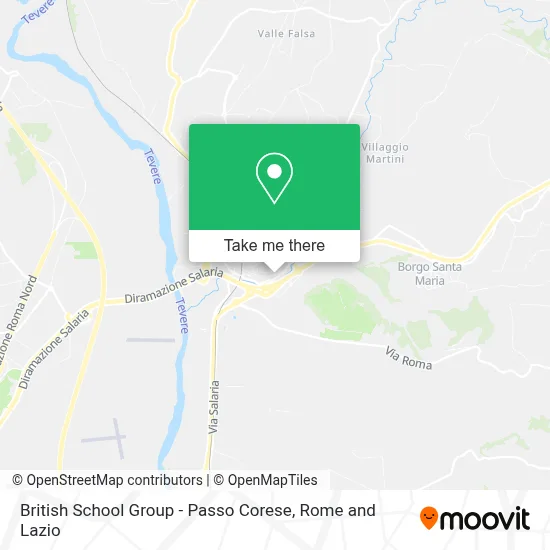 British School Group - Passo Corese map
