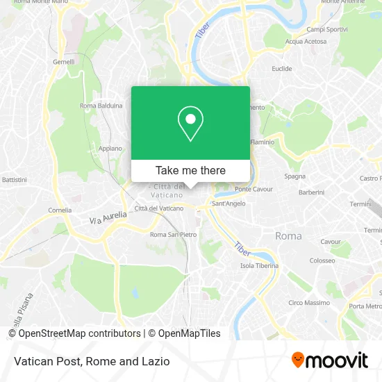 Vatican Post map