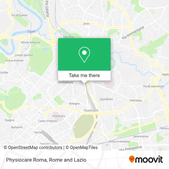 Physiocare Roma map