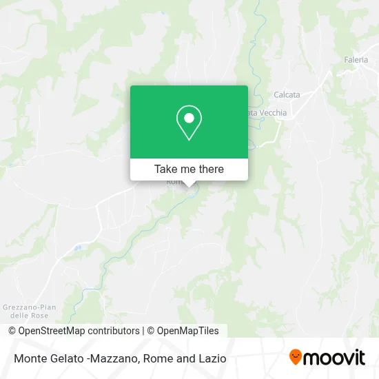 Monte Gelato -Mazzano map