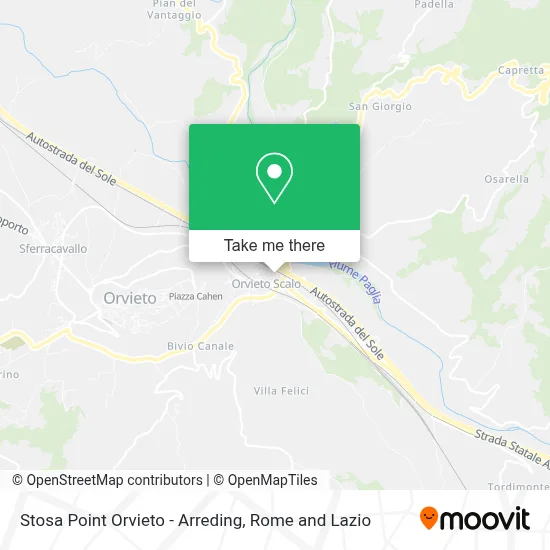 Stosa Point Orvieto - Arreding map
