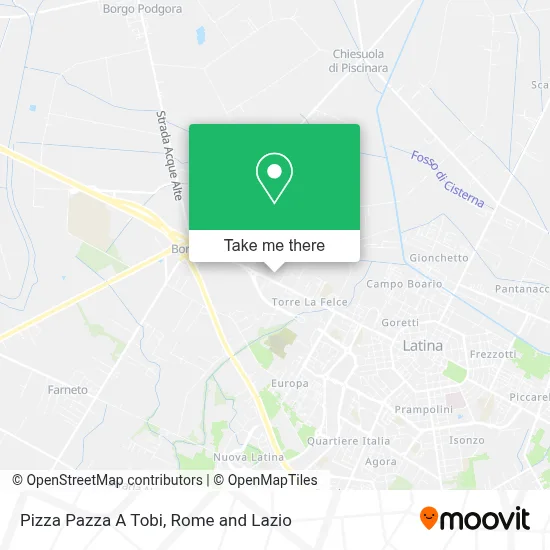 Pizza Pazza A Tobi map