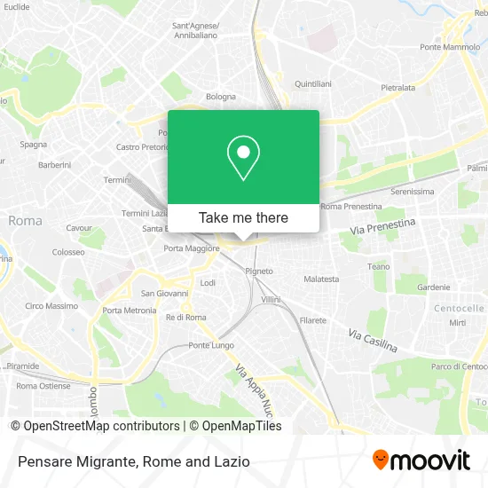 Pensare Migrante map
