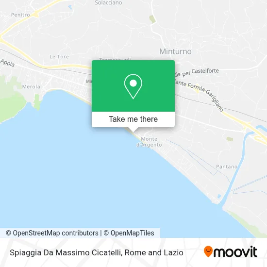 Spiaggia Da Massimo Cicatelli map