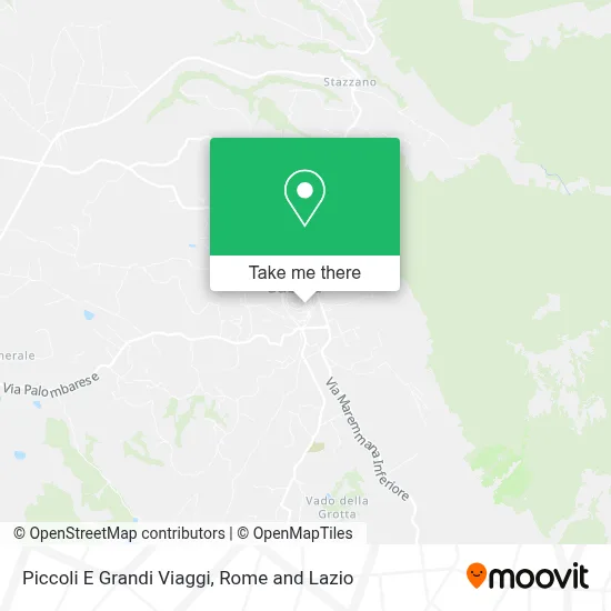 Piccoli E Grandi Viaggi map