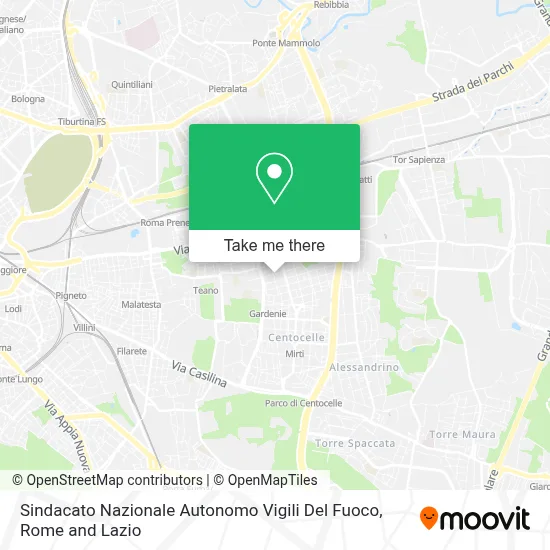 Sindacato Nazionale Autonomo Vigili Del Fuoco map