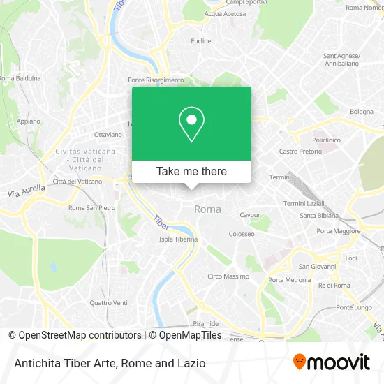 Antichita Tiber Arte map