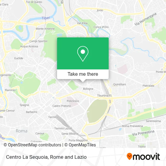 Centro La Sequoia map