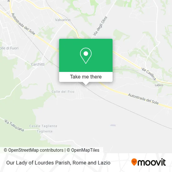 Our Lady of Lourdes Parish map
